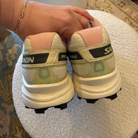 Salomon Speedcross 3 Beige and Black Trail Shoes - Picture 4 of 5